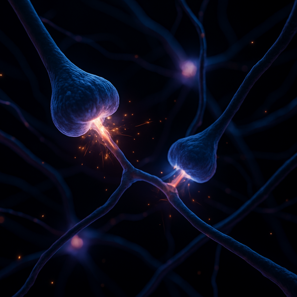 Neural synapses firing