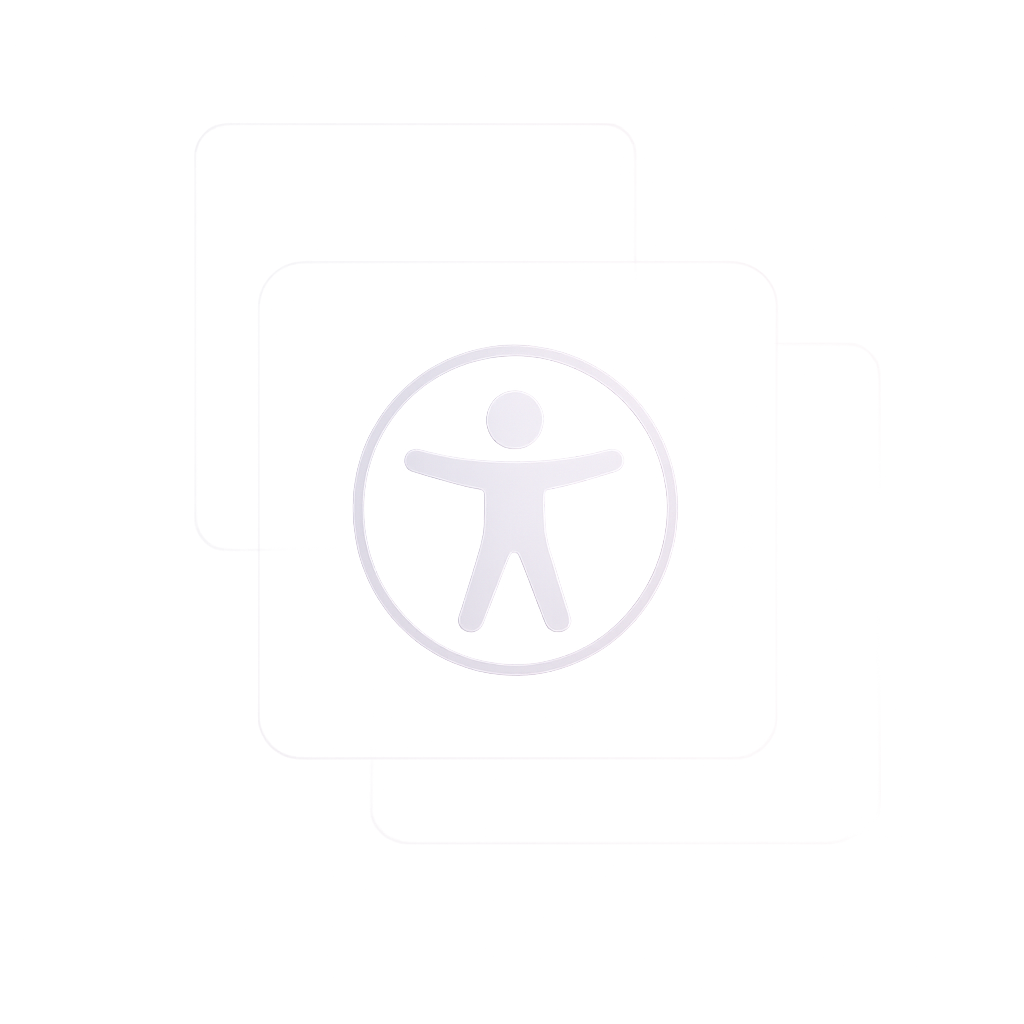 Frosted glass accessibility