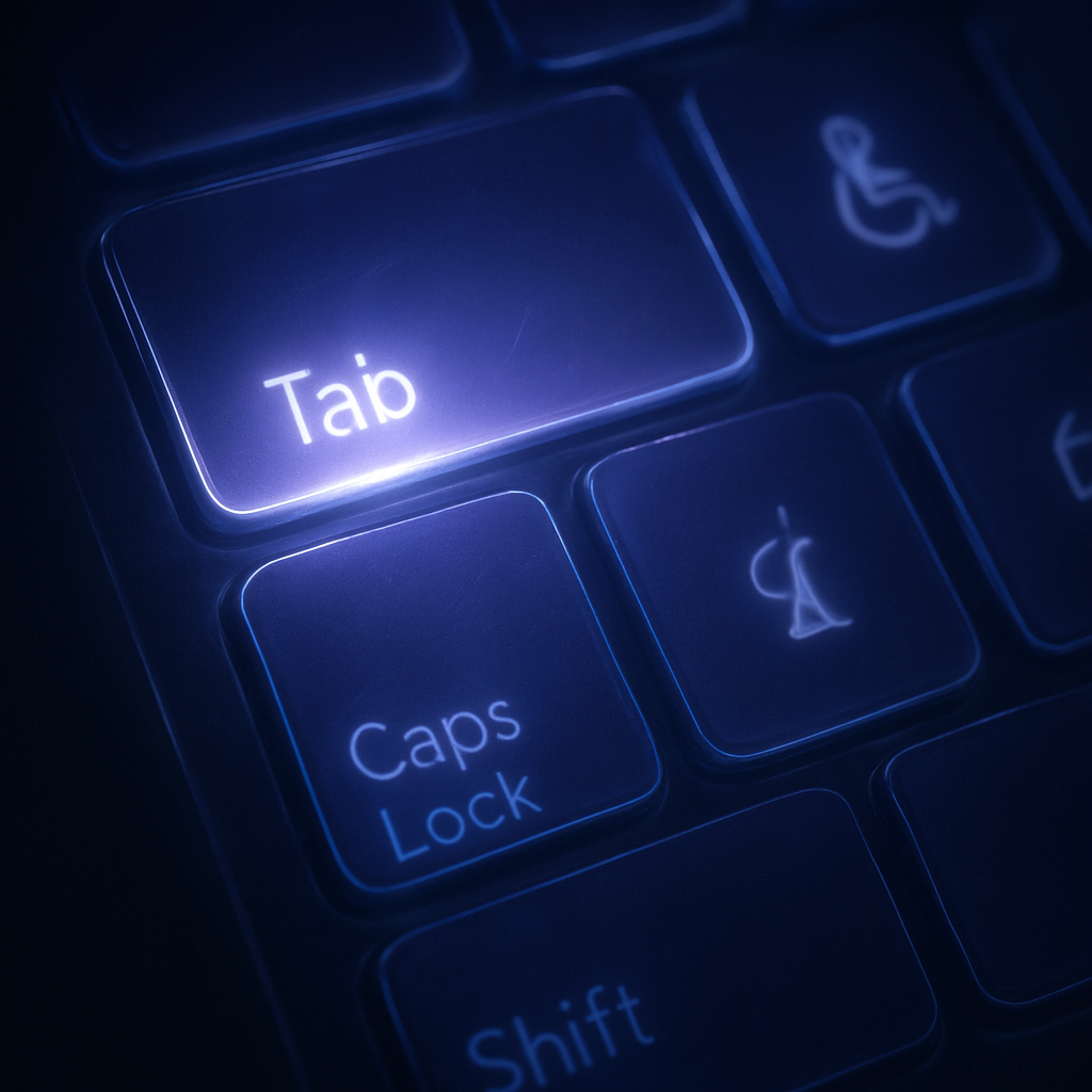 Glowing keyboard