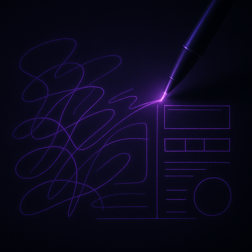 Design pen sketching