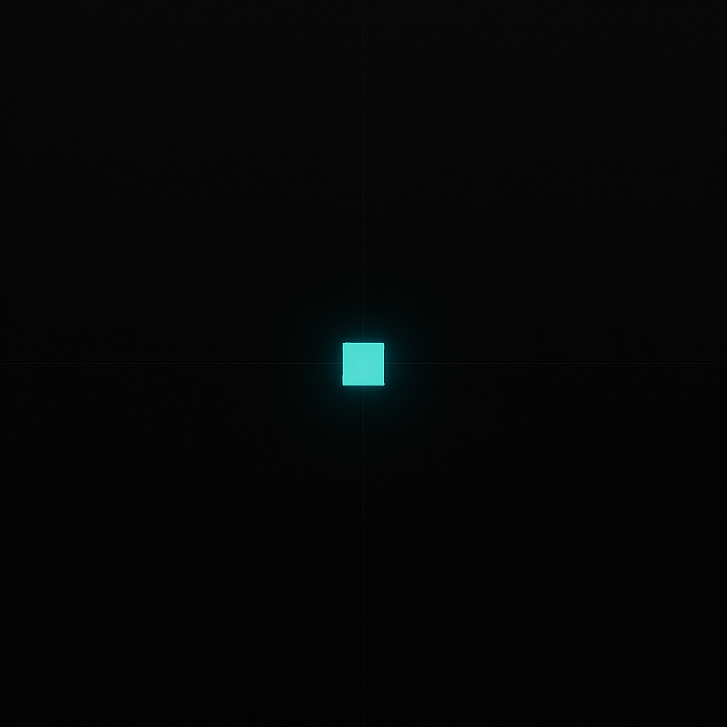 Minimalist single element in vast space