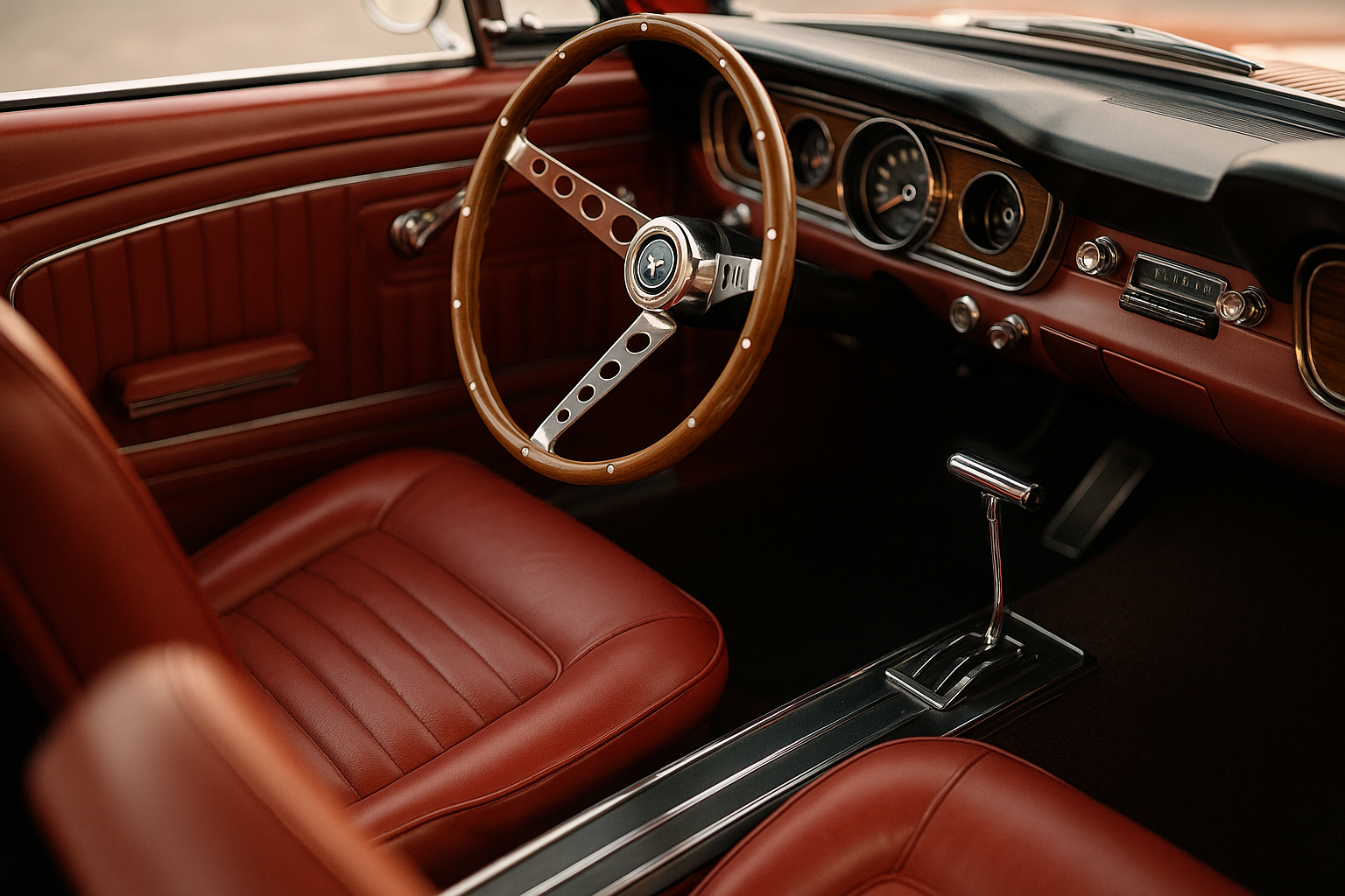 Interior detail of 1965 Mustang Convertible